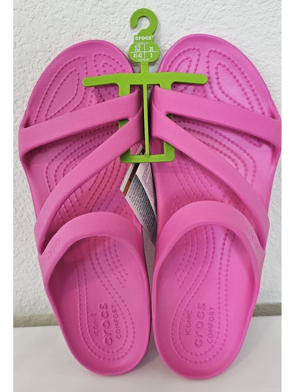 New Crocs Kadee II Sandals Women's Electric Pink Size 10 - Picture 2 of 12